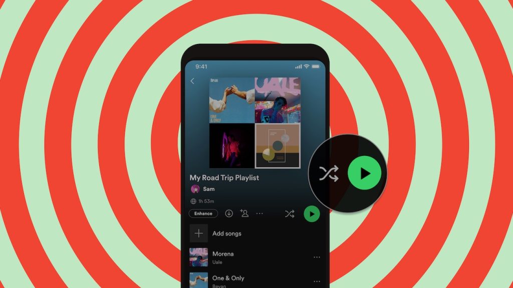 Spotify HiFi interface on a smartphone