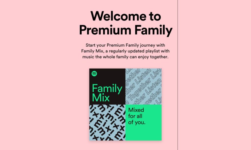 spotify family plan